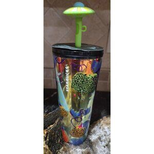 Starbucks Halloween 2024 UFO Straw Top Pumpkin Tumbler Glow in Dark UNRELEASED